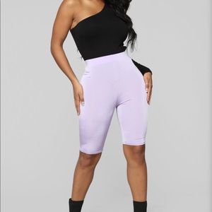 WHITE NWT Fashion Nova Feeling Myself Biker shorts